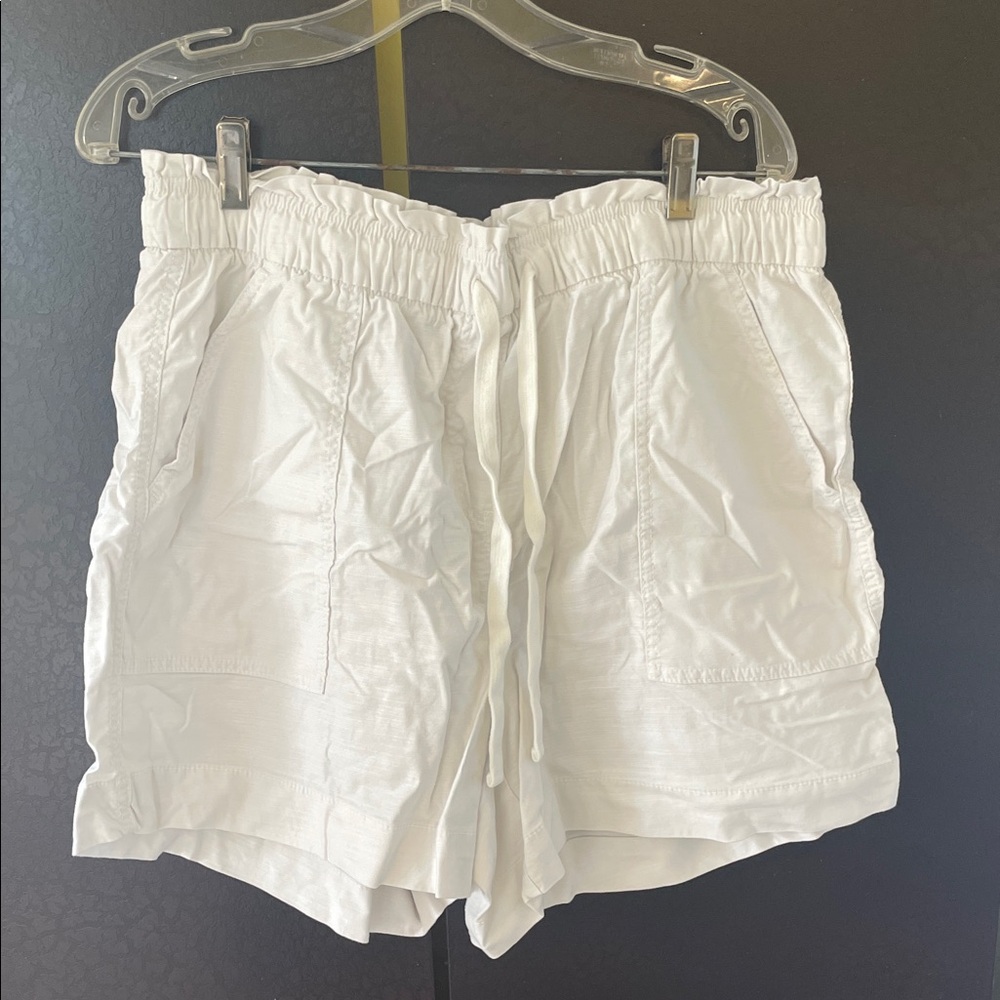 Lane Bryant Women's White Cargo Shorts
